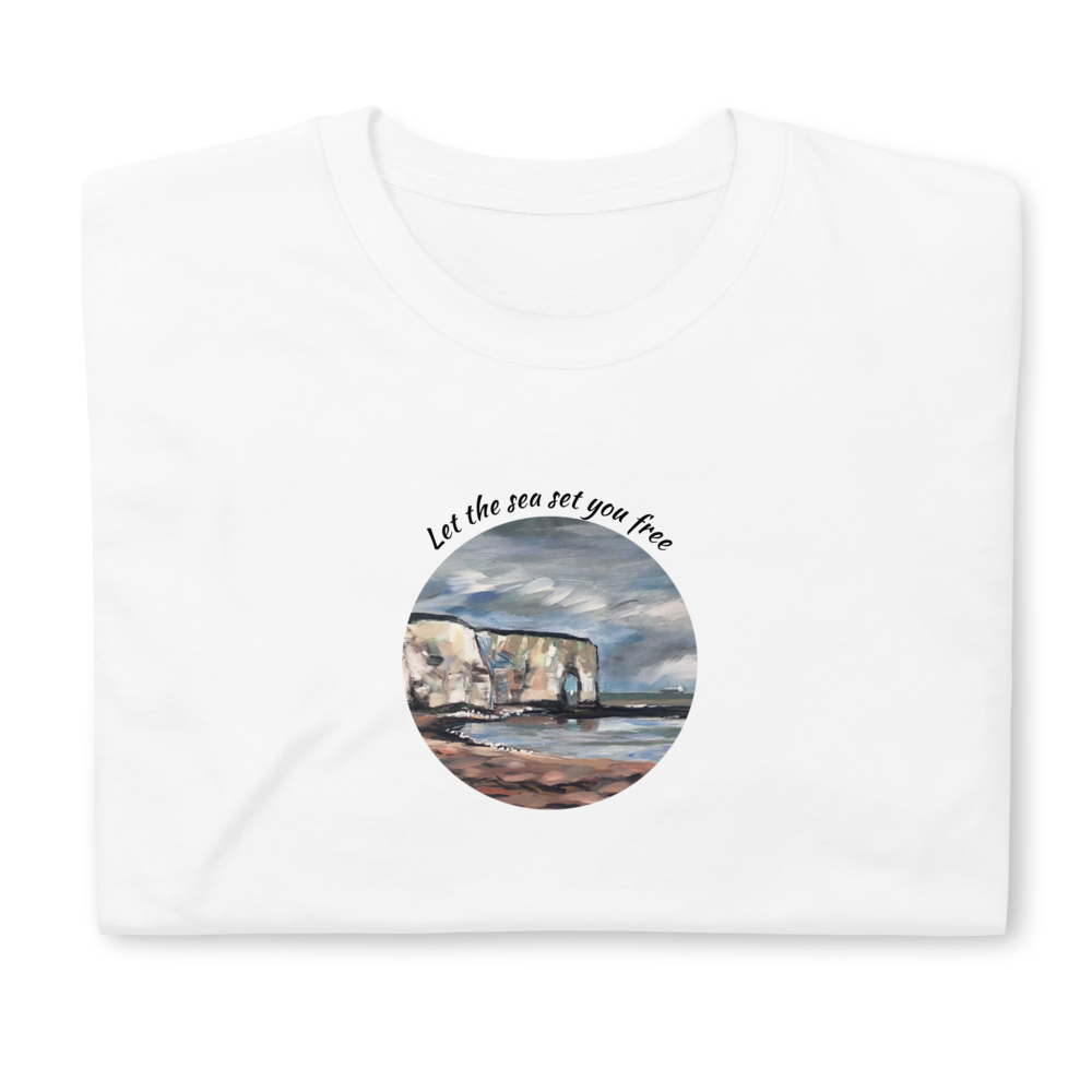 "Let the sea set you free" Short-Sleeve Unisex T-Shirt - Mist