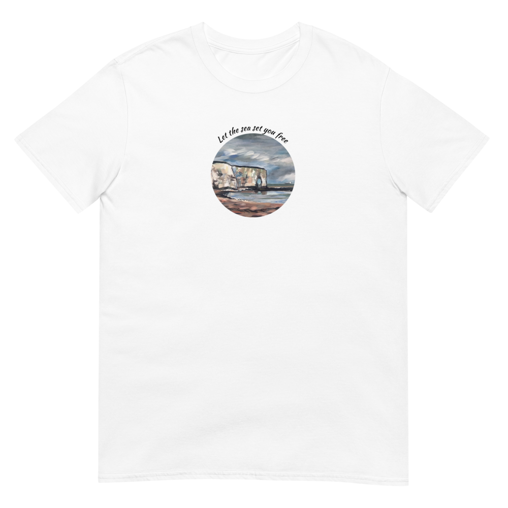 "Let the sea set you free" Short-Sleeve Unisex T-Shirt - Mist