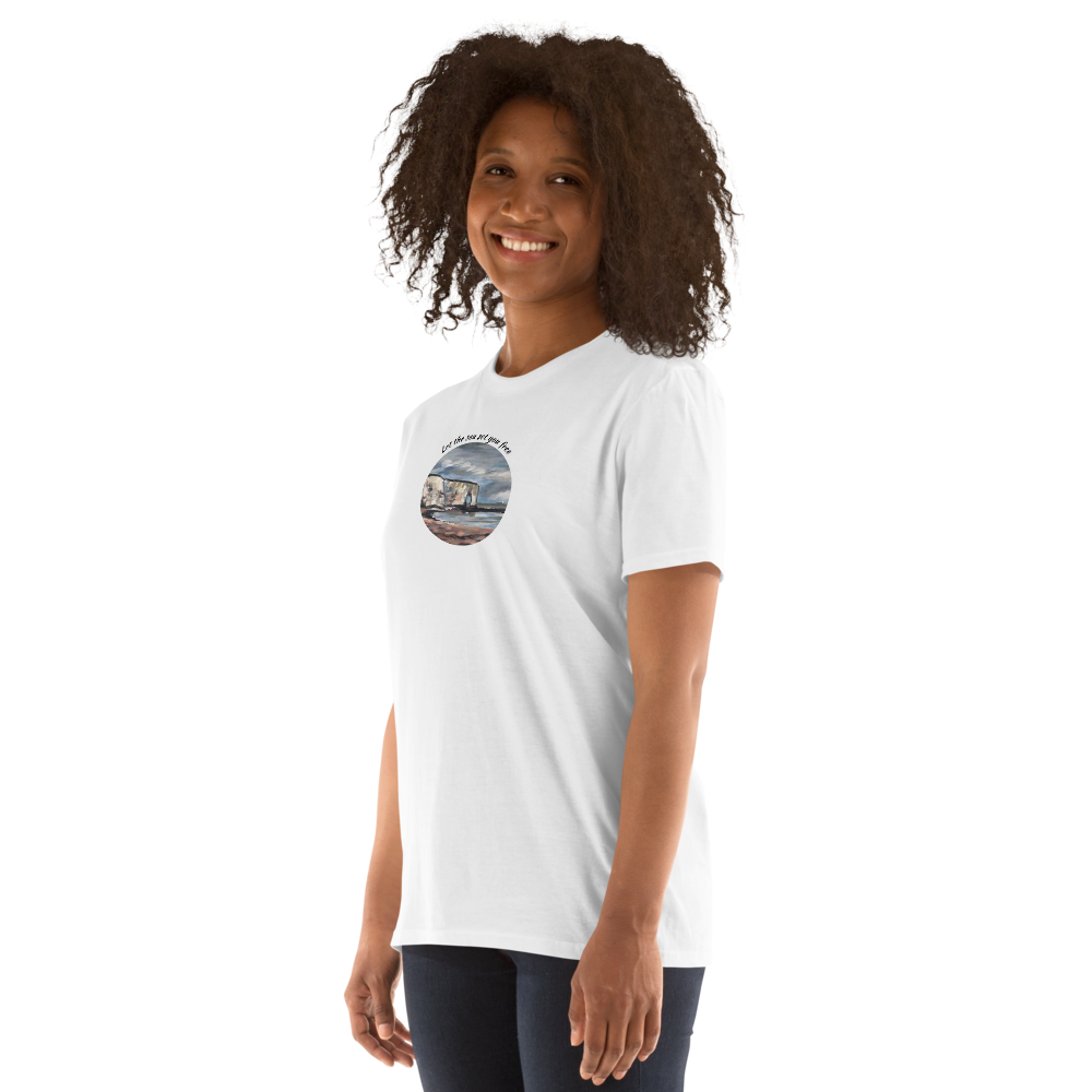 "Let the sea set you free" Short-Sleeve Unisex T-Shirt - Mist