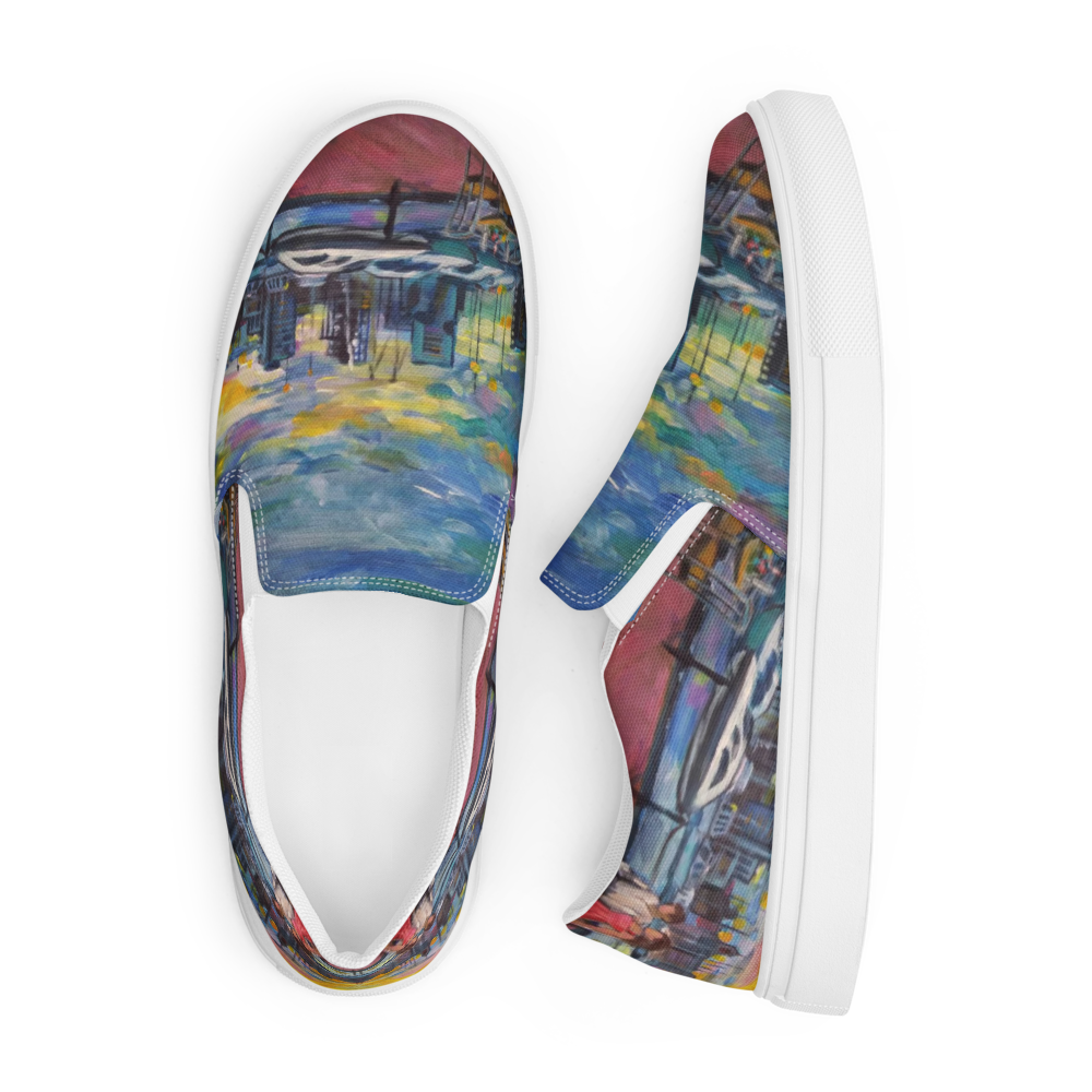 "Shore Walk" Women’s slip-on canvas shoes - Mist