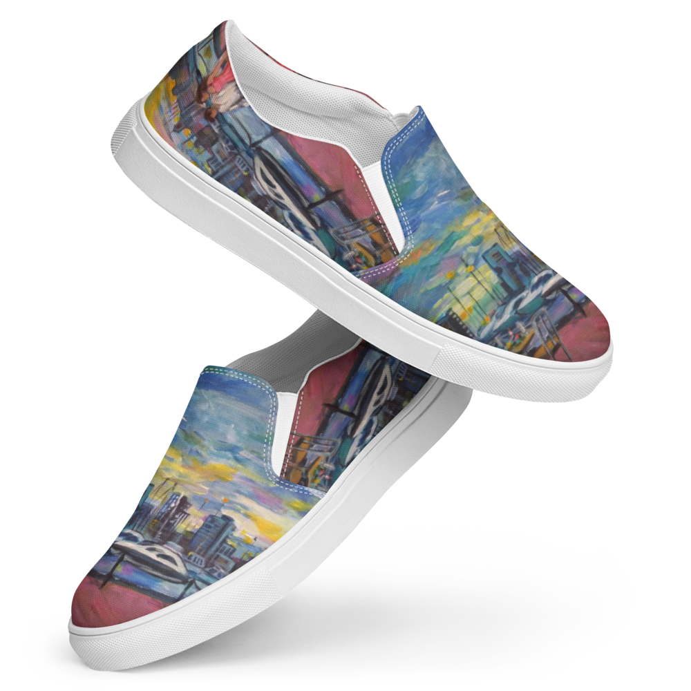 "Shore Walk" Women’s slip-on canvas shoes - Mist