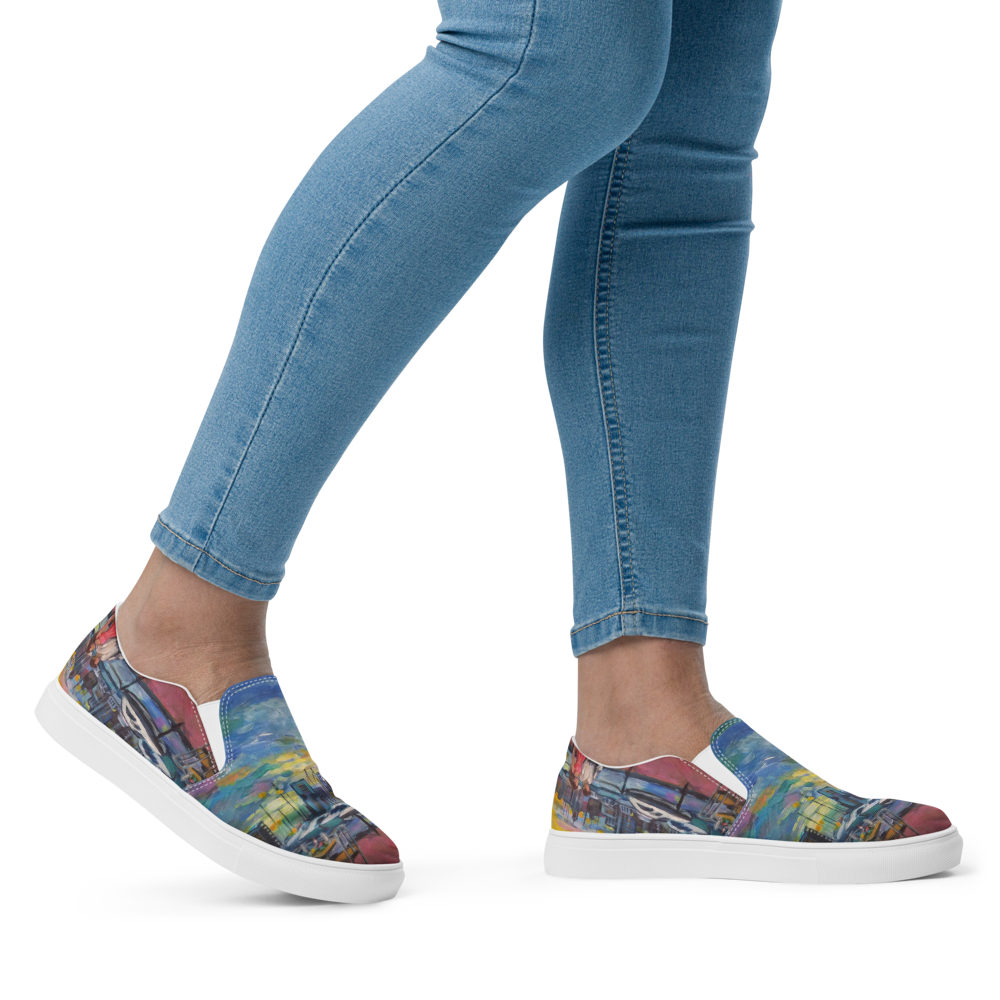 "Shore Walk" Women’s slip-on canvas shoes - Mist