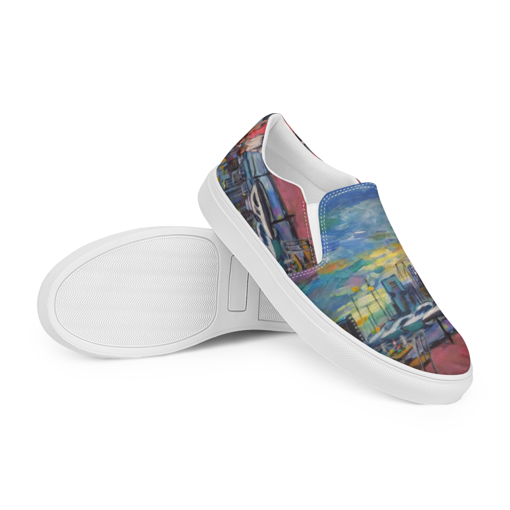 "Shore Walk" Women’s slip-on canvas shoes - Mist